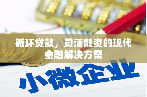 江津循环贷款，灵活融资的现代金融解决方案