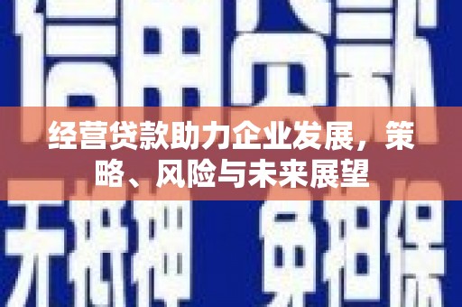 江津经营贷款助力企业发展，策略、风险与未来展望