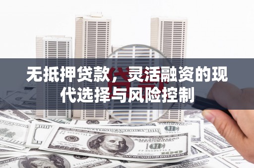 江津无抵押贷款，灵活融资的现代选择与风险控制