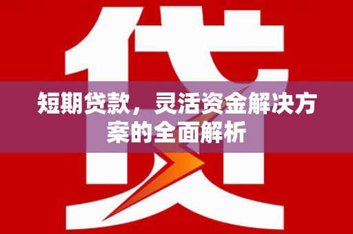 江津短期贷款，灵活资金解决方案的全面解析