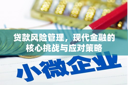 江津贷款风险管理，现代金融的核心挑战与应对策略