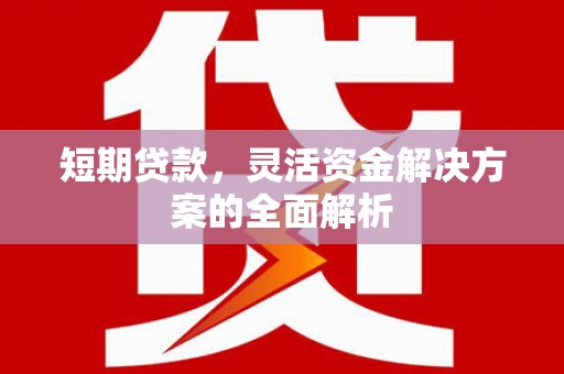 江津短期贷款，灵活资金解决方案的全面解析