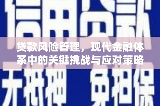 江津贷款风险管理，现代金融体系中的关键挑战与应对策略