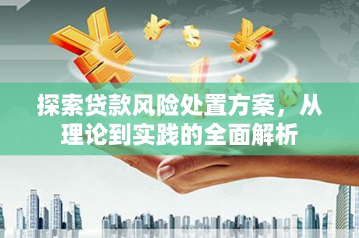 江津探索贷款风险处置方案，从理论到实践的全面解析
