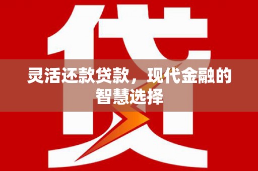 江津灵活还款贷款，现代金融的智慧选择