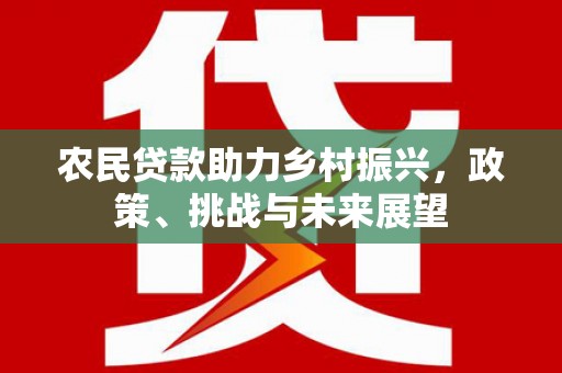 江津农民贷款助力乡村振兴，政策、挑战与未来展望